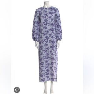 Hill House The Simone Dress Lilac Tonal Floral XL